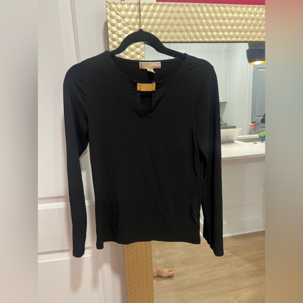 Michael‎ by Michael Kors Women’s Small Black Long Sleeve Top